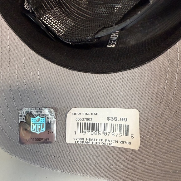 9seventy new era stretch snap Los Angeles Rams Trucker Hat Grey - Picture 7 of 7